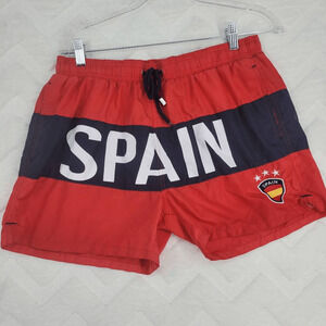 Alcott Swim Trunks Men's XL Spain Soccer European Football Tournament 1960-2020
